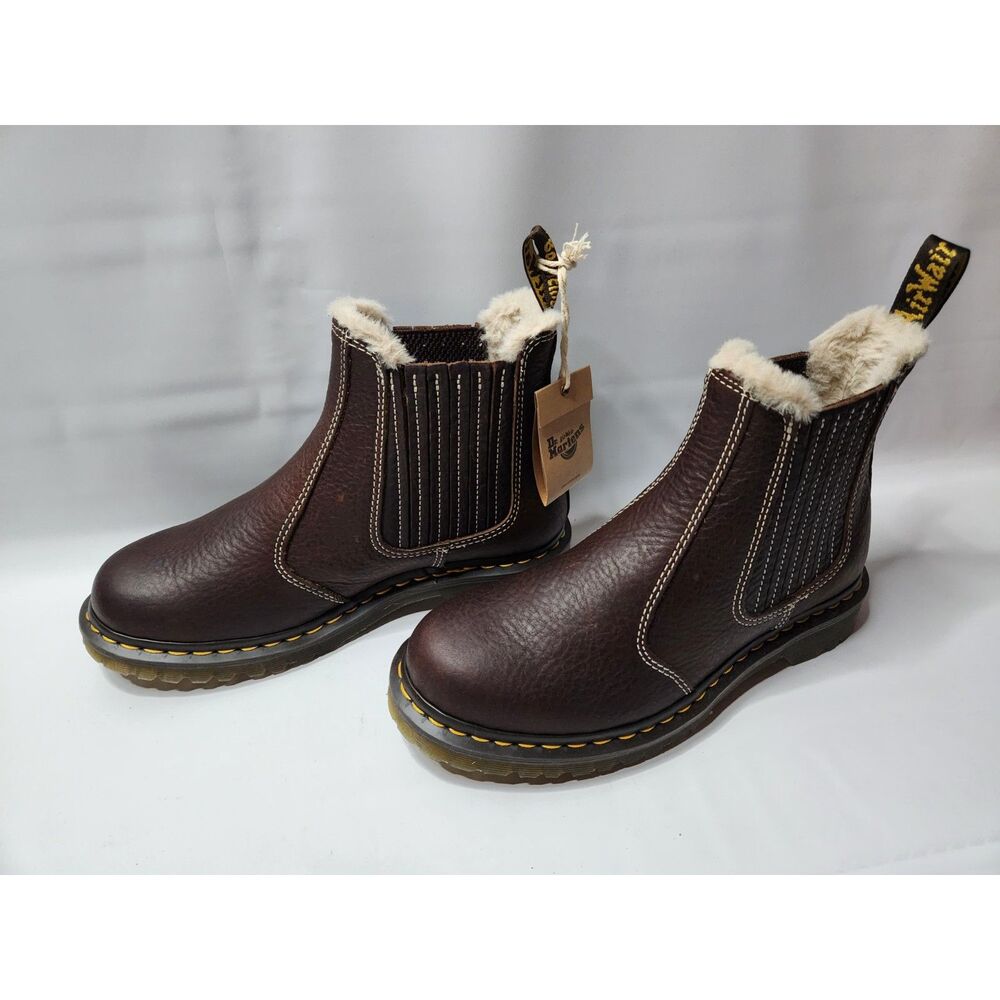 Dr. Martens 2976 Leonore II WarmWair Chelsea Boots Women’s 8 Dark Brown - Picture 6 of 11